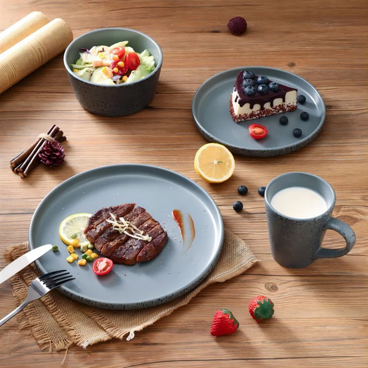Gray Stoneware Dinnerware Sets