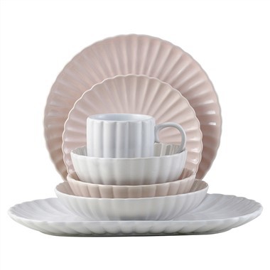 Lotus Embossed Dinnerware