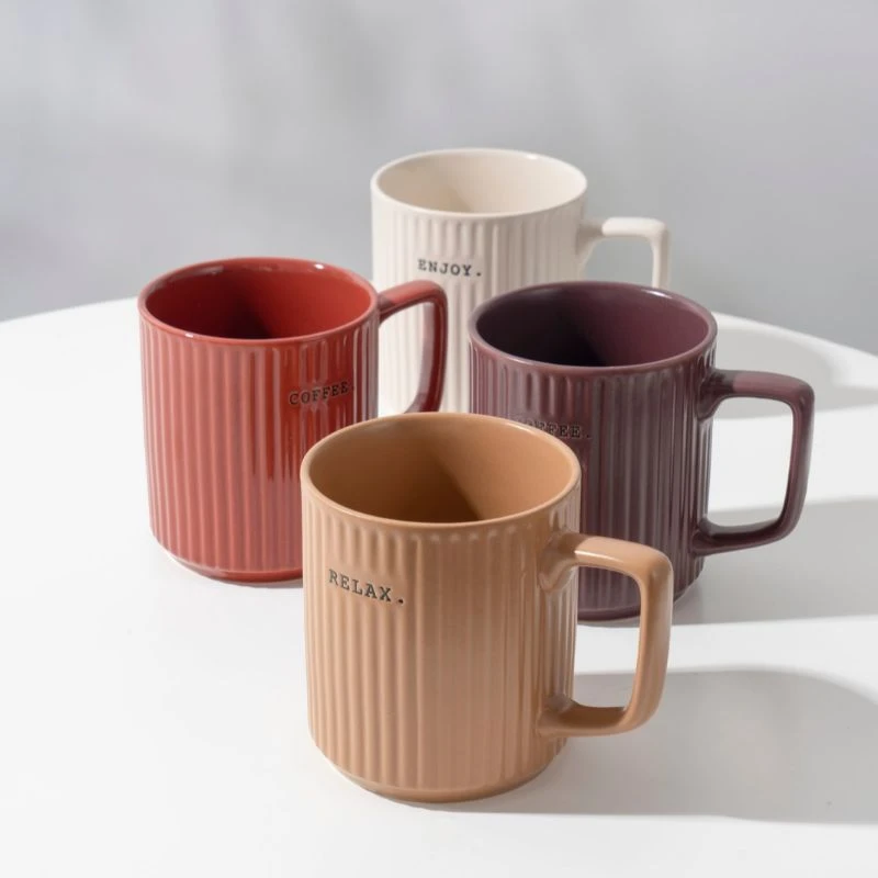 "Coffee Enjoy Relax" Autumn Palette Ceramic Mug