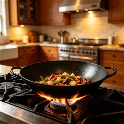 12" Pre-Seasoned Cast Iron Wok – Your New Go-To Kitchen Workhorse