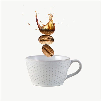 Basket Weave Stoneware Pearl Coffee Mug