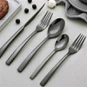 Black Texture 45-Piece Flatware Set, Service For 8 | WWS Silver Flatware